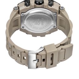FELIZER Men Dial & Straps Digital Multi Function Watch LSKA-9058-Cream image 5