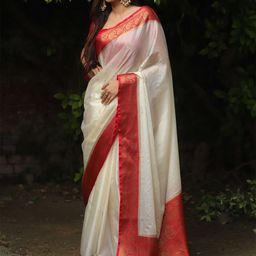LeeliPeeri Designer Woven Design Banarasi Zari Saree-image-84