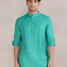 Fabindia Mandarin Collar Straight Kurta-picture-5