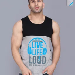 SLOWLORIS Men 2 Colourblocked Applique Slim Fit T-shirt-image-91