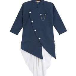 NIRVAAN Boys Regular Pure Cotton Kurta with Dhoti Pants-58