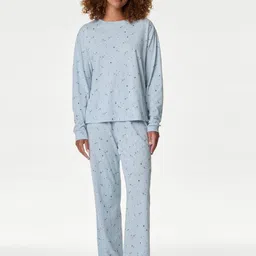 Marks & Spencer Women Printed Night suit-image-91