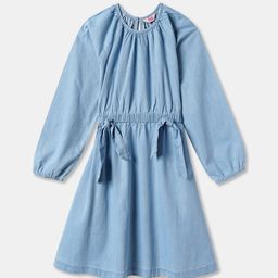 R&B Girls Denim Fit and Flare Dress-image-7