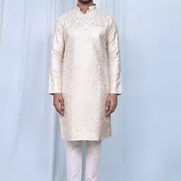 Arihant Rai Sinha Men Regular Kurta with Trousers-image-6
