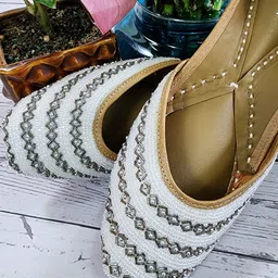 Fulkari Women Ethnic Ballerinas Flats-11