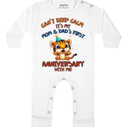 Arvesa Mom & Dad Anniversary With Me Printed Bodysuit-image-79