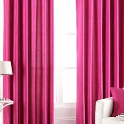 BELLA TRUE Pink 2 Pieces Long Door Curtains-image-25