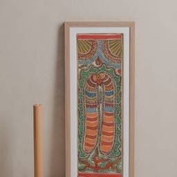 Eyaas Tiger Bengal Pattachitra Painting Unframed Wall Art-image-56