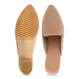 NR By Nidhi Rathi Printed Ethnic Block Mules with Laser Cuts image 5
