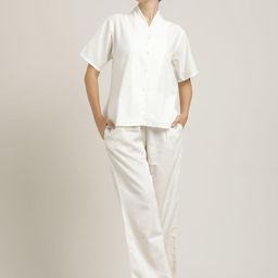 Saltpetre Shawl Collar Top & Pant Co-ordset-image-23