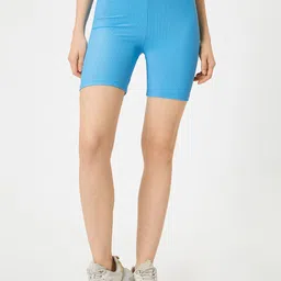 Koton High Rise Above Knee Length Gym Tights-image-54