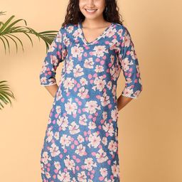 UNLIMITED Floral Printed Straight Kurta-image-87