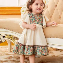 BAESD Floral Print A-Line Dress-image-98