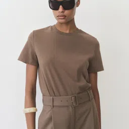 MANGO Women Pure Cotton T-shirt-image-76