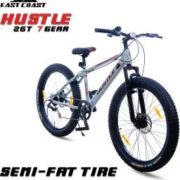 Hustle With (7Speed) Sky Scraper 26 T (inch) Fat Tyre Cycle-10