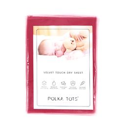 Polka Tots Kids Red & White Cotton Water Resistant Mattress Protector-image-42