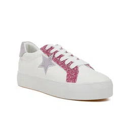 London Rag Women Glitter Leather Sneakers-image-90