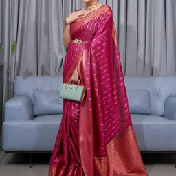 SWEETPEL Woven Design Zari Banarasi Saree-picture-45