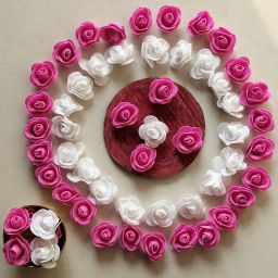 Artificial Mini Foam Rose Flowers for Decoration/Art and Craft Work White, Pink Rose Artificial Flower-image-36
