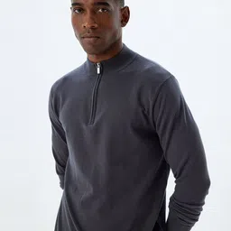 Koton Men Mock Collar Long Sleeves Pullover-picture-41