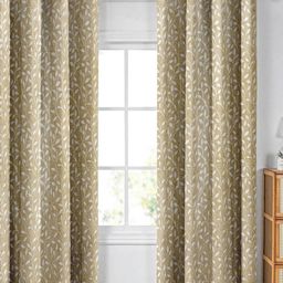 Aura Beige & White Set of 2 Floral Long Door Curtain-picture-46
