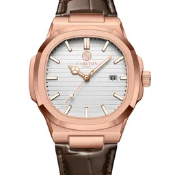 Carlton London Men Dial & Leather Bracelet Style Straps Analogue Watch CLLRGNM-57