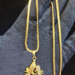 Anshenterpris Gold-Plated Contemporary PendantsWith Chain-picture-32