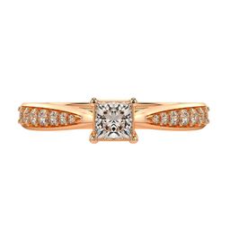 VALANOVA Women 18 Kt Rose Gold Lab Grown 0.68 CT Diamond Rings 2.24 gm-image-65