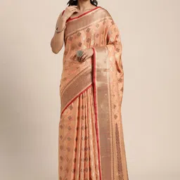 ISHIKA FAB Zari Silk Cotton Chanderi Saree-image-70