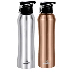 Speedex Silver-Toned & Gold-Toned 2 Pieces Stainless Steel Water Bottle - 1000 ml Each-image-41
