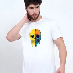 KaamBhari Graphic Printed Round Neck Regular Fit Cotton T-shirt-picture-31