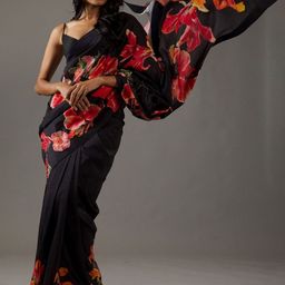 CATCHY FOREVER Floral Saree With Blouse Piece-image-43