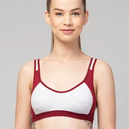 Apraa & Parma Women Pack Of 3 Colourblocked Full Coverage Cotton Workout Bra-picture-7