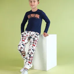U.S. Polo Assn. Kids Boys Printed Joggers-image-65