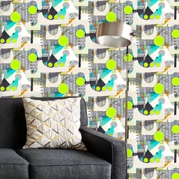 ArtzFolio Printed UV-Resistant Anti-Bacterial Modern Abstract ArtPeel & Stick Wallpaper-image-3