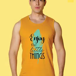 WOOSTRO 2 Printed Odour-Free Cotton Innerwear Vests VWS26(ENJOY YELLOW)(ENJOY MUSTARD)-image-57