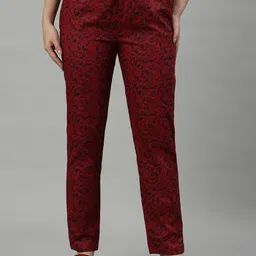 FLAMBOYANT Womens Printed Cotton Lounge Pants-image-71