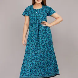 Apratim Printed Maxi Nightdress-image-35