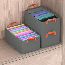 Myntra Elegant Homes Grey Set of 3 Regular Multi-Utility Organisers-picture-44