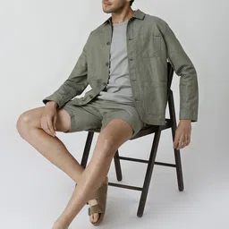 ONEMILE Men Geometric without Crop Tailored Jacket with Embroidered image 4
