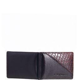 Calvadoss Men Abstract Textured Leather Two Fold Wallet image 4