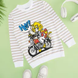 Pantaloons Junior Boys Graphic Printed Cotton Sweatshirt-37