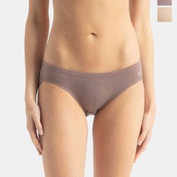 Jockey Pack Of 3 Assorted Super Combed Cotton Mid-Rise Bikini Briefs FE30-0305-ASSTD-picture-1