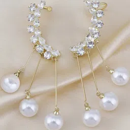 TheVineGirl Gold-Plated Alloy Pearls Ear Cuff-picture-49