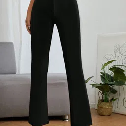 KERI PERRY Women Relaxed Straight Leg High-Rise Trousers-image-45
