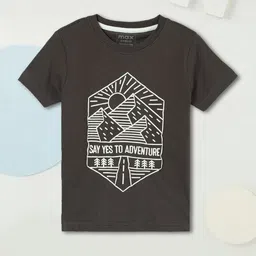 max Boys Graphic Printed Round Neck Cotton T-shirt-image-50