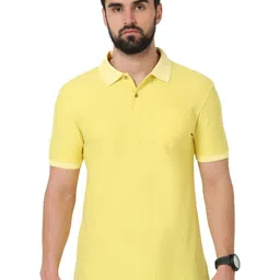 ECOLINE Clothing Men Antimicrobial Solid Polo Collar T-shirt-image-7