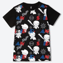 YK Marvel Boys Spider-Man Graphic Printed Round Neck Regular Fit T-shirt-image-73