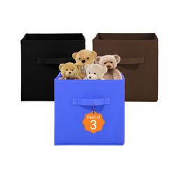 Aura Black & Brown 3 Pieces Non-Woven Multi-Utility Organisers-7
