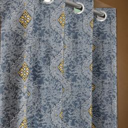 213 cm (7 ft) Polyester Room Darkening Door Curtain Single Curtain-image-66